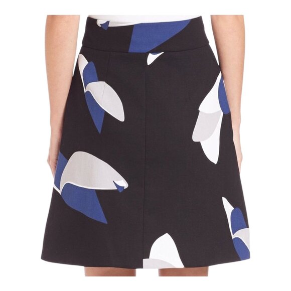 NWT Tibi Floral Partical Button-front A-line Wrap Skirt Feminine Work Women's 2 - Picture 2 of 7